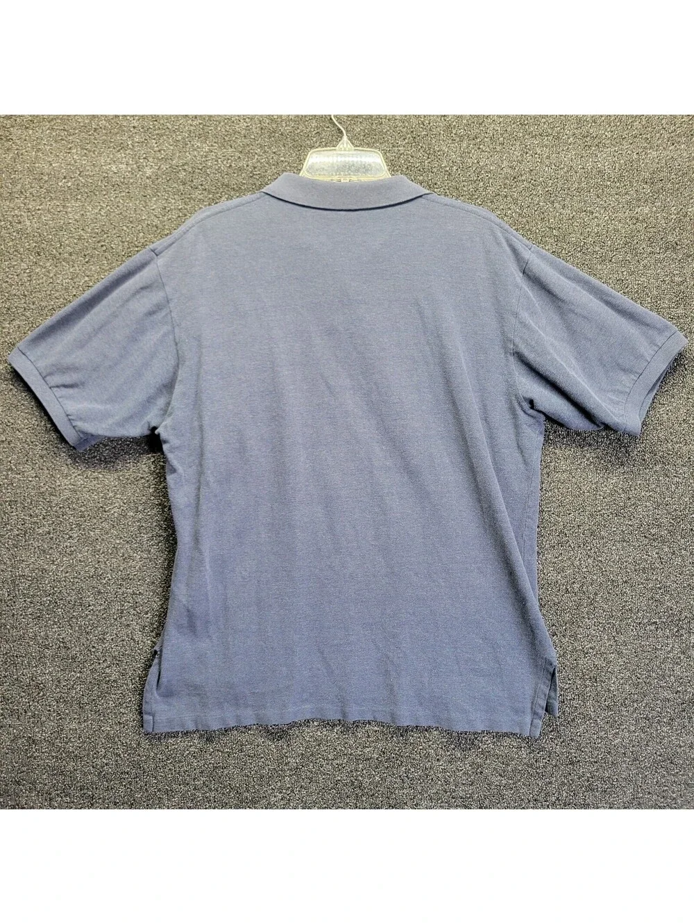VTG Polo Ralph Lauren Men Shirt L Blue Short Sleeve Polo Casual